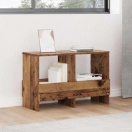 Polica za časopise, 68,5x30x45cm, staro drvo