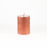 Svijeća metalik 6.8 x 9.5 cm, crvena  