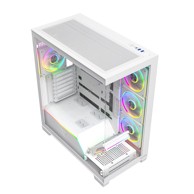 MODECOM Kućište Volcano Stellar Plus ARGB 8F, gaming, bijelo