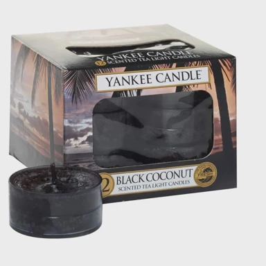 YANKEE CANDLE Mirisna svijeća Tea Lights 12/1 BLACK COCONUT