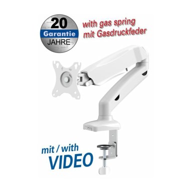 TRANSMEDIA Full-motion držač za stol, za LCD monitore 13“ - 27“, TRN-HL16-WL, bijeli