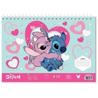 DIAKAKIS Blok za crtanje 000564983, 40 listova, sa šablonom i naljepnicama, Stitch