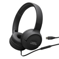 JBL Slušalice Tune 520, naglavne, USB-C, crne
