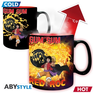 ABYSTYLE Šalica termalna One Piece Luffy vs Kaido, 460ml