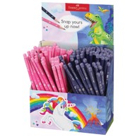 FABER-CASTELL Grafitna olovka HB Unicorn & Dino u čaši PK144 111550, sortirano