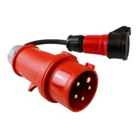 DOK Kabelski adapter za napajanje, 16 A/5P utikač na Schuko 230 V utičnicu, 30 cm
