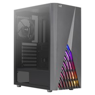AEROCOOL Kućište DELTA, mid tower, ATX, prozor, crno