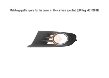 ISAM Maska branika VW Golf 6, krom, prednja lijeva, sa maglenkom