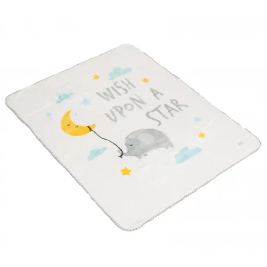 CANGAROO Deka Softy Wish Upon a Star, 110x140 cm, bijela