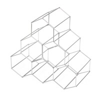 COMPACTOR Stalak za vino, metalni, sivi