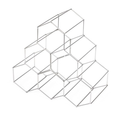 COMPACTOR Stalak za vino, metalni, sivi