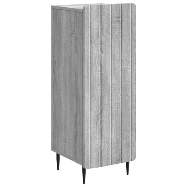 Komoda uz krevet, dimenzije 34,5 x 33 x 92 cm, konstruirano drvo, siva sonoma
