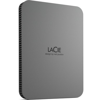 LACIE Eksterni hard disk Mobile Drive Secure, sivi, 2TB, USB 3.1 Type C