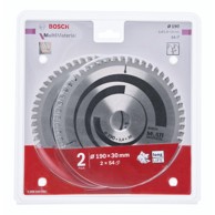 BOSCH Disk za kružnu pilu, 2x Multi Material, 190x30x2.4/1.8x54T