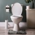 RESTILO Tamno sive kupaonske prostirke u setu 2 kom za WC 80x50 cm Bati