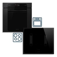 SMEG Set pećnica SOP6202S2PB Musa + indukcijska ploča za kuhanje SI2B22641D Musa