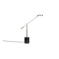 TRIO Crna/u srebrnoj boji LED stolna lampa (visina 65 cm) Fiore 