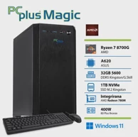 PCPLUS Stolno računalo Magic / Ryzen 7 8700G, 32 GB, 1 TB SSD, integrirana grafika, bez operativnog sustava
