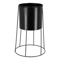ESSCHERT DESIGN Držač tegle za cvijeće Black Planter