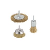 WOLFCRAFT Set četki od mesingane žice, 3 kom (W2739)