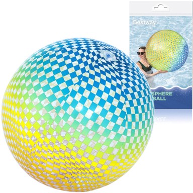 BESTWAY Napuhana lopta za plažu ŠARENI KVADRATI 31152, 107 cm