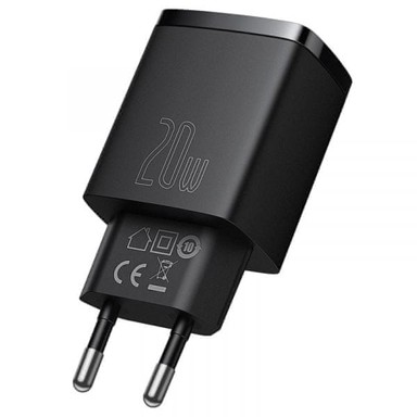 BASEUS Adapter, CCXJ-B01 punjač (USB A/C), 220V, 20W crni
