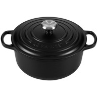 LE CREUSET Okrugla posuda za pečenje Signature 20 cm crna