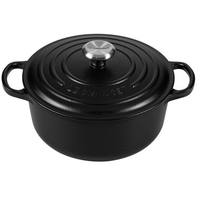 LE CREUSET Okrugla posuda za pečenje Signature 20 cm crna