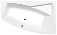 POLYSAN Kada EVIA R, asimetrična, akrilna, 170x100x47 cm, bijela
