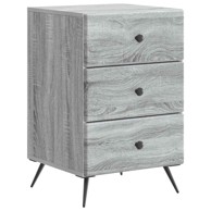 Noćni ormar, 43 x 41 x 66,5 cm, konstruirano drvo, siva sonoma