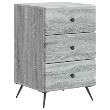Noćni ormar, 43 x 41 x 66,5 cm, konstruirano drvo, siva sonoma
