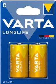 VARTA Baterije Longlife C Bli2 LR14, kartonsko pakiranje