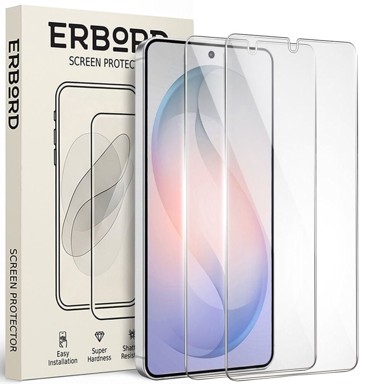ERBORD Kaljeno staklo za Samsung Galaxy S26 Plus, tvrdoća 9H, 2 kom.