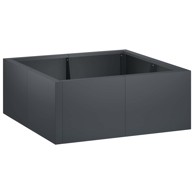 Rubnjak za gredice 4 kom 100 x 100 x 50 cm čelik, antracit