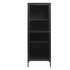 UNIQUE FURNITURE Crna metalna vitrina 58x160 cm Bronco