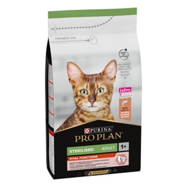 PRO PLAN Suha hrana Sterilised Adult 1+ Vital Functions, losos, 1,5 kg