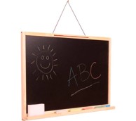 Dječja dvostrana ploča, 73cm, drvena