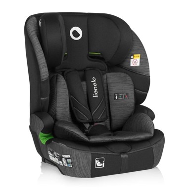 LIONELO Autosjedalica, Levi Fix i-Size, 76-150 cm, siva