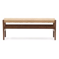 KAVE HOME Smeđa/u prirodnoj boji klupa Zaide