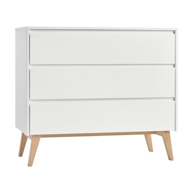 PINIO Bijela dječja komoda s ladicama Swing, 100 x 92 cm