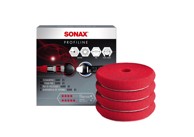 SONAX Spužva za poliranje crvena (tvrda, 4 kom) 85 mm