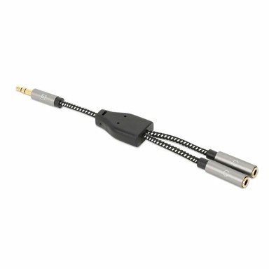 MANHATTAN Adapter 356114, AUX Y, 3.5mm (M) na 2x 3.5mm (Ž)