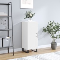 Komoda bijela 34,5 x 34 x 90 cm od konstruiranog drva