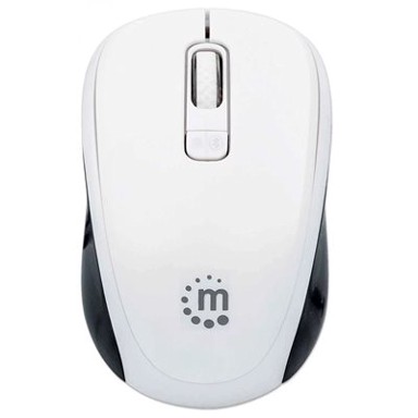 MANHATTAN Miš Dual-mode, bijelo-crni, optički, 1600dpi, bežični, USB