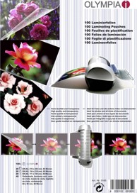 OLYMPIA Folije za plastificiranje, A4/A5/A6, 80 mic