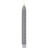 STAR TRADING Set od 2 sive voštane LED svijeće Flamme Swirl Antique, visina 25 cm