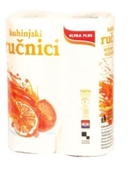 ULTRA PLUS Papirnati ručnik u roli, dvoslojni, 2/1