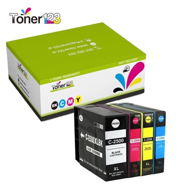 TONER123 Komplet Canon PGI-2500XL / Maxify MB5050,5150,5350,5450,IB4050, 4 × crna, cijan, magenta, žuta