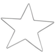KNORR PRANDELL Metalni obruč za dekoraciju zvijezda 25 cm 21-6785255