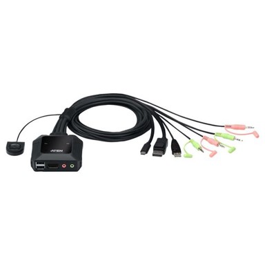 ATEN KVM kabel switch CS52DP, 2P USB-C DP Hybrid